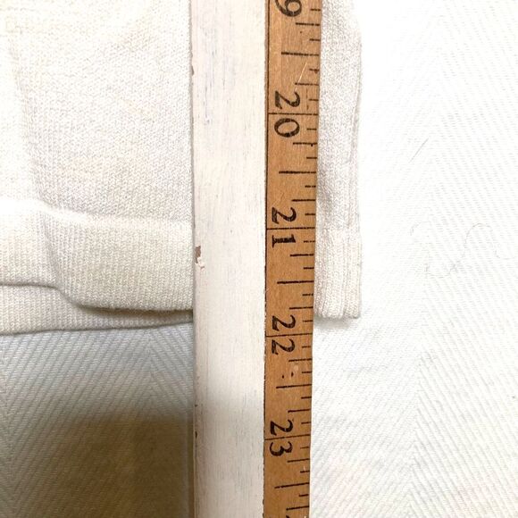 Veeko Womens Top White 3/4 Sleeve Scoop Neck Bow Embellished Sequins Party M - Picture 8 of 8